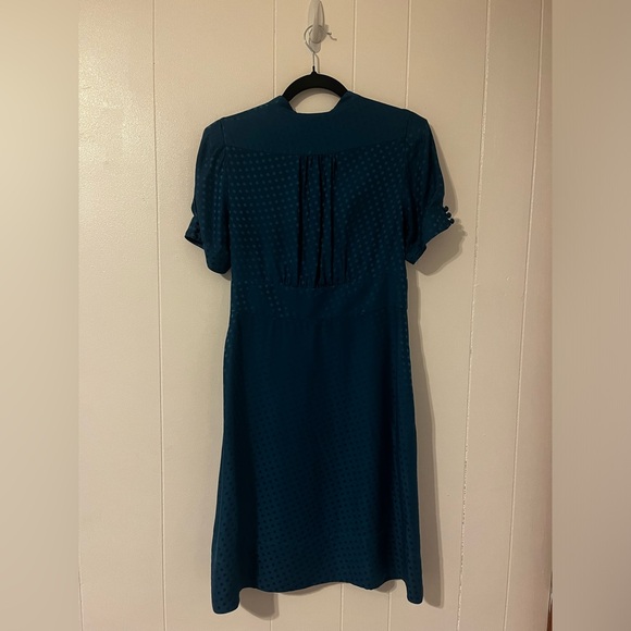 Banana Republic Blue Wrap A-Line Dress - Picture 3 of 7